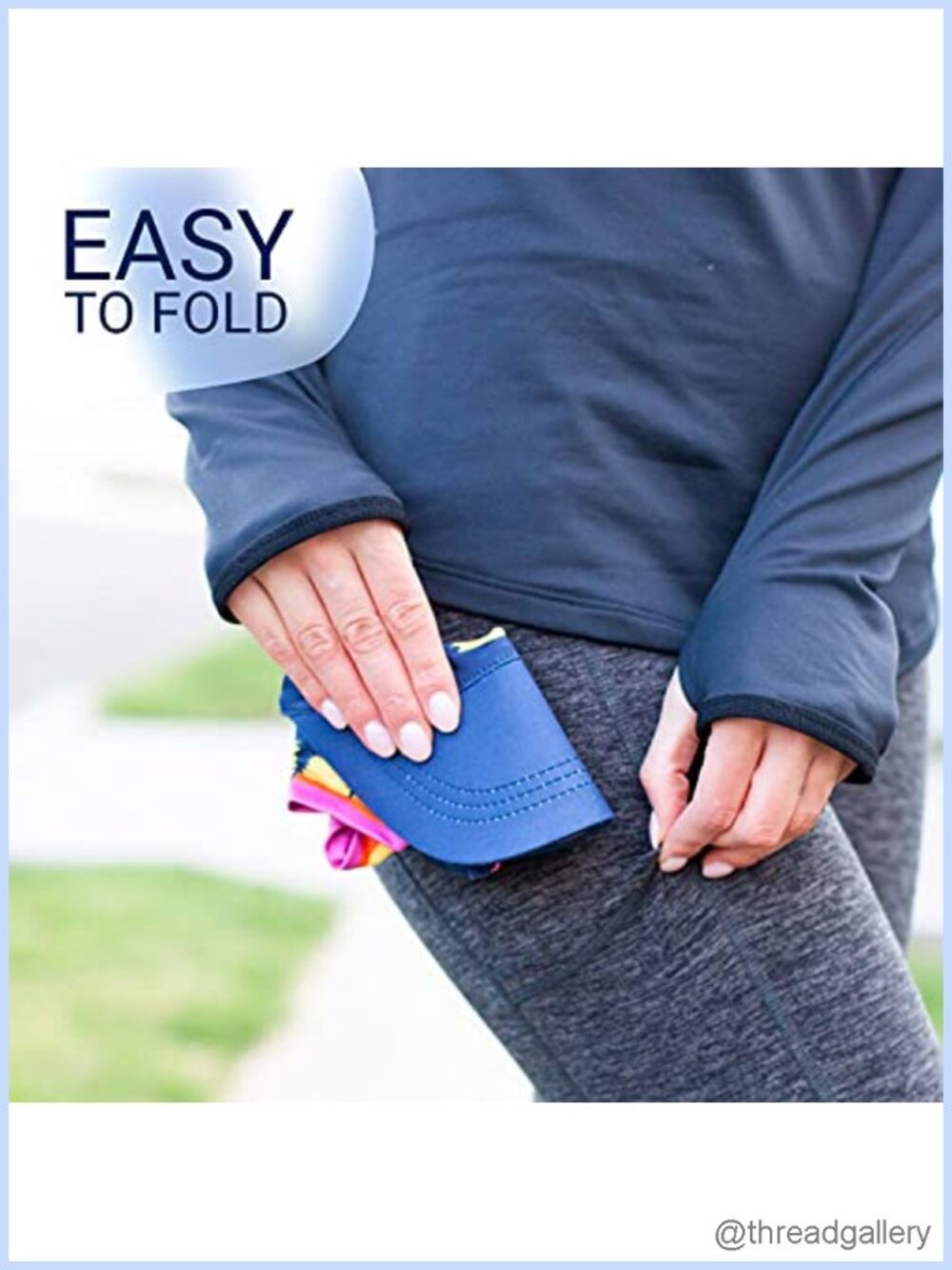 Running Visor Reversible Foldable Performance One Size - Picture 5 of 6